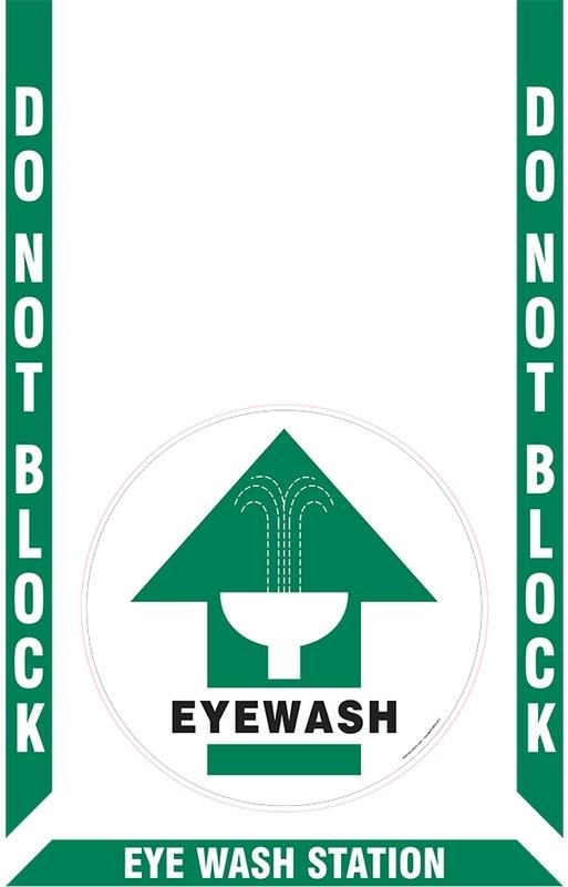 EYEWASH STATION FLOOR MARKING KIT - Floor Signs